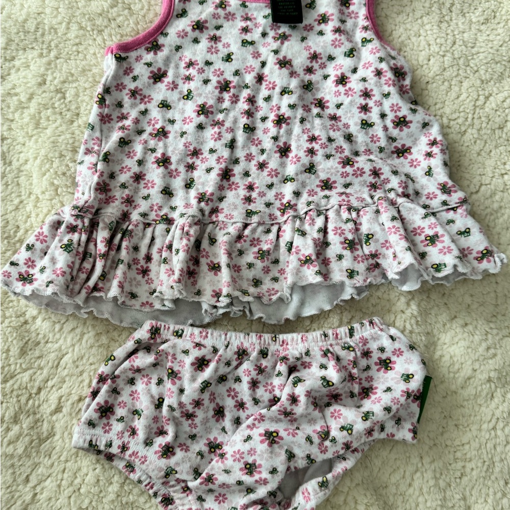 Floral Ruffle Kids Outfit